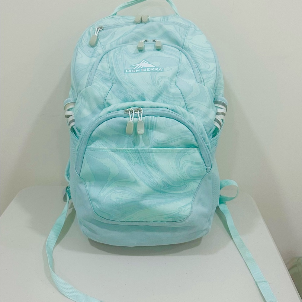 High Sierra Swoop Backpack, Bookbag Fits most 17”‎ Laptops, Waves